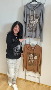 Hoodie Mickey gerippt