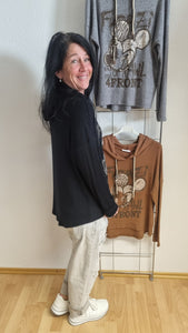 Hoodie Mickey gerippt