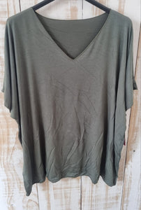 Basic T-Shirt Happy Size bis Gr. 44/46 verschiedene Farben