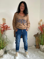 Lade das Bild in den Galerie-Viewer, Strickpullover &quot;Happy&quot;
