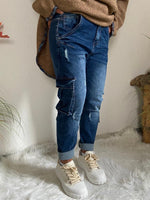 Lade das Bild in den Galerie-Viewer, Jeans &quot;Kargo Blue&quot;
