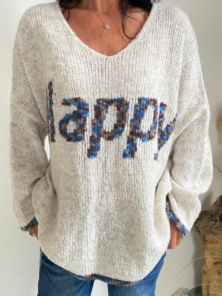 Strickpullover "Happy"