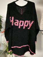 Lade das Bild in den Galerie-Viewer, Strickpullover &quot;Happy&quot;
