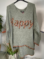 Lade das Bild in den Galerie-Viewer, Strickpullover &quot;Happy&quot;
