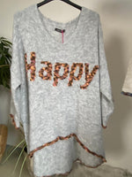 Lade das Bild in den Galerie-Viewer, Strickpullover &quot;Happy&quot;
