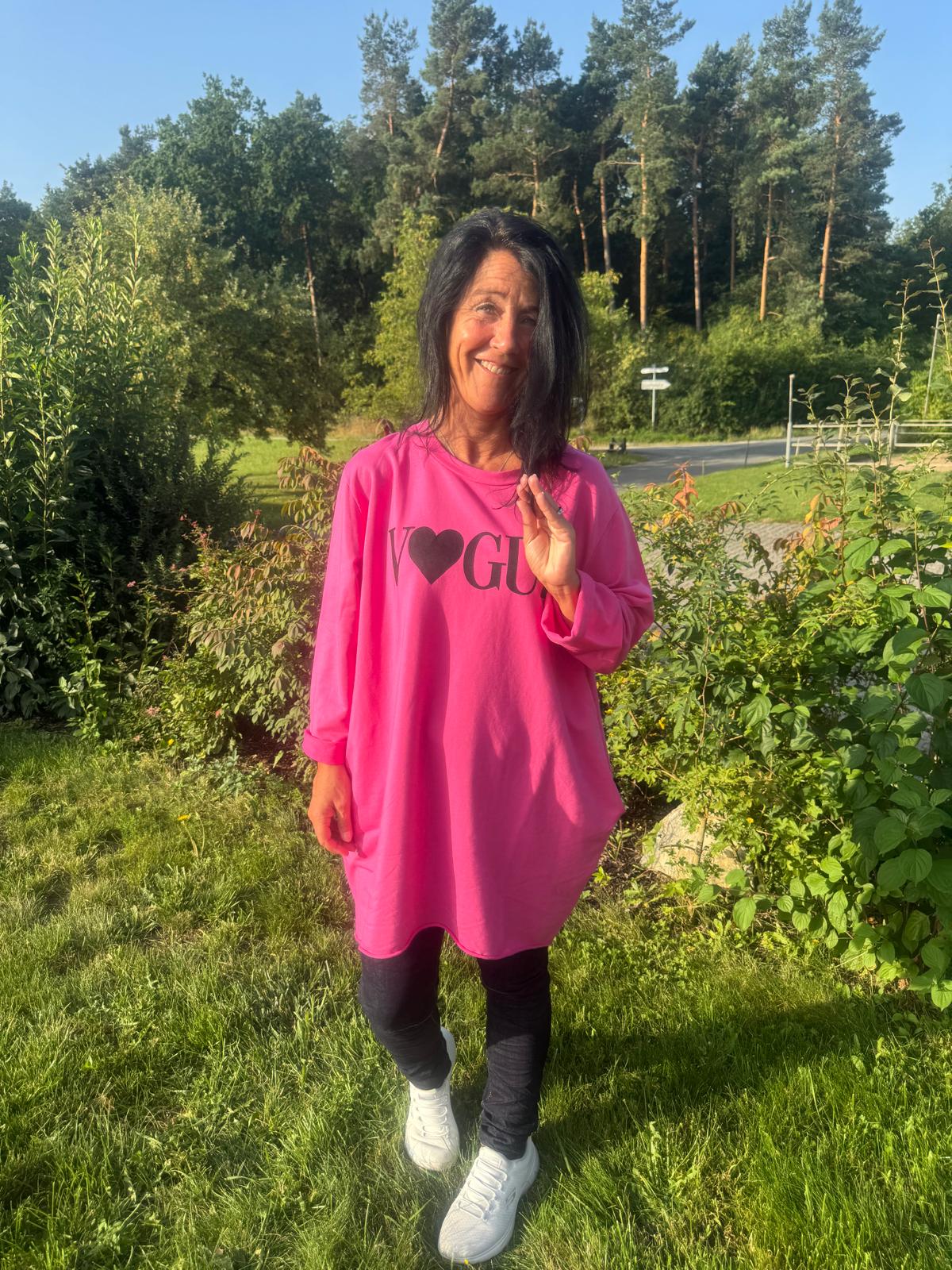 Sweatshirt "VOGUE One Size bis Größe 42/44