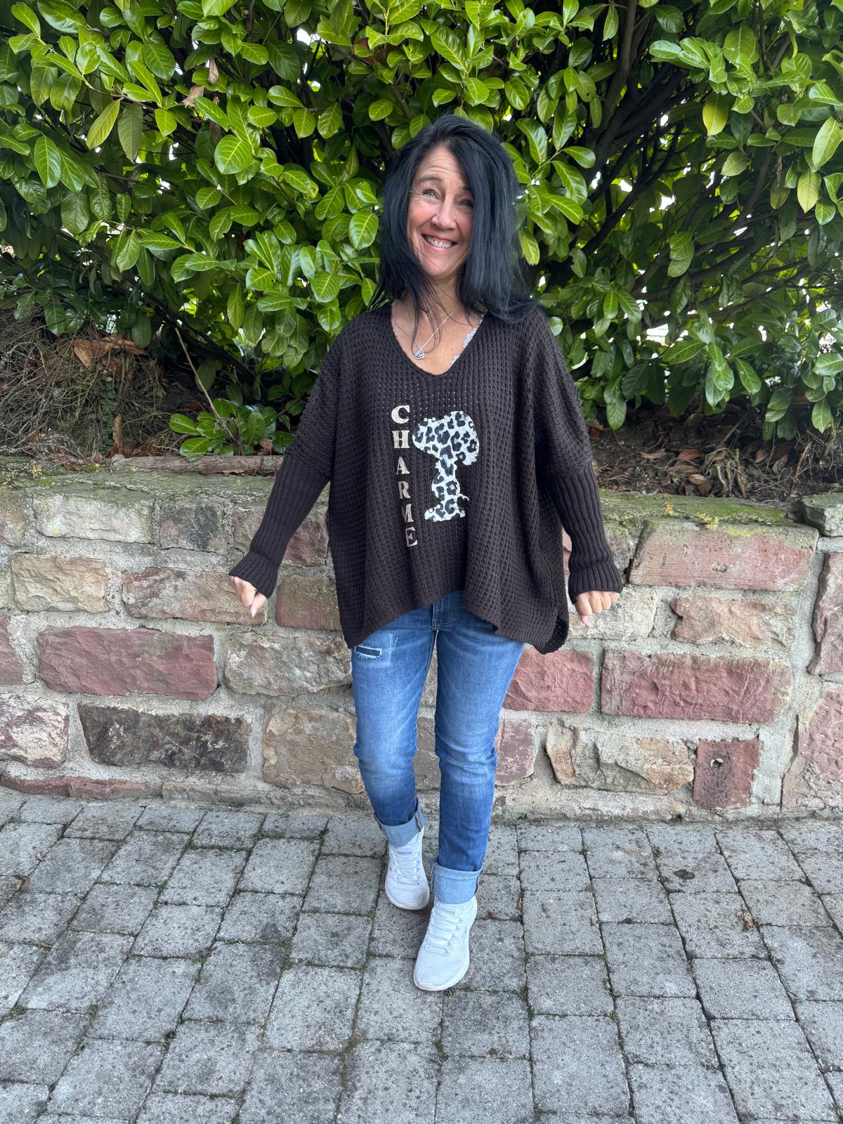 Strickpullover Snoopy Charme