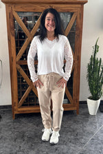 Lade das Bild in den Galerie-Viewer, Basic Shirt mit Spitzenärmel
