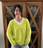 Lade das Bild in den Galerie-Viewer, Pullover V uni

