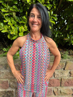 Lade das Bild in den Galerie-Viewer, Neckholder Top Phantasie "Bunt"
