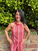 Lade das Bild in den Galerie-Viewer, Neckholder Top Phantasie "Rose Rot"
