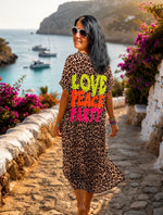 Lade das Bild in den Galerie-Viewer, Leo Kleid Love Peace Party

