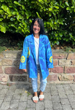 Lade das Bild in den Galerie-Viewer, Oversize Jacke Royalblau
