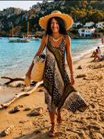 Lade das Bild in den Galerie-Viewer, Maxikleid Animal Print in 2 Farben
