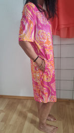 Lade das Bild in den Galerie-Viewer, Kleid &quot;Angi&quot; Pink/Orange 50% reduziert !!
