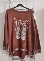 Lade das Bild in den Galerie-Viewer, Strickpullover &quot;Love Travel&quot;
