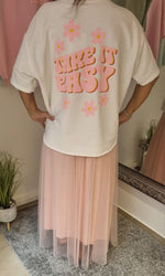 Lade das Bild in den Galerie-Viewer, Sweat Take it easy kurzarm
