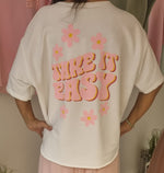 Lade das Bild in den Galerie-Viewer, Sweat Take it easy kurzarm
