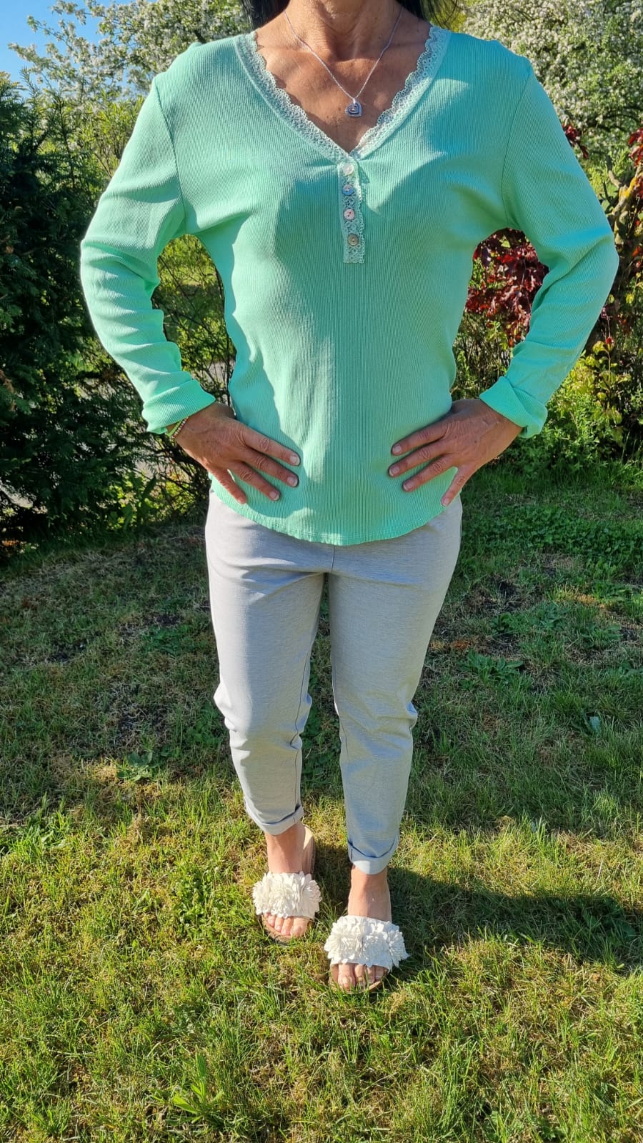 Langarmshirt "Spitze"