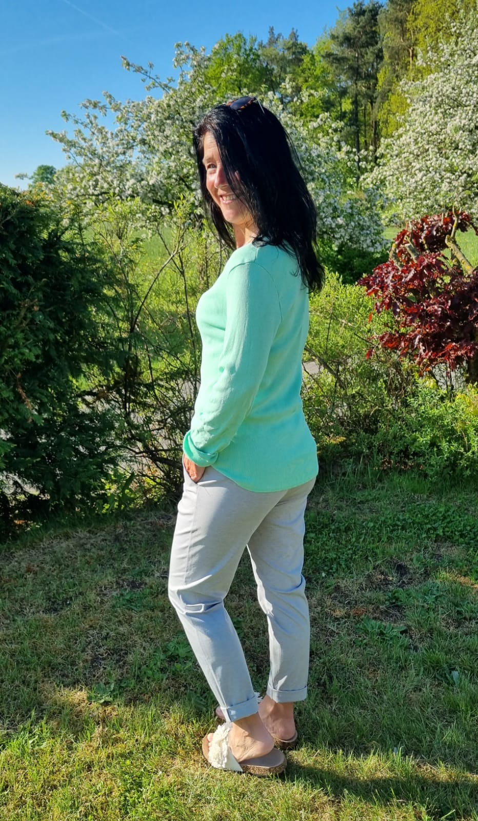 Langarmshirt "Spitze"