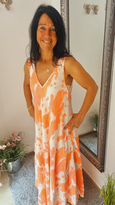 Maxi Kleid Neon