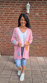 Lade das Bild in den Galerie-Viewer, Feinstrickjacke &quot;Blume&quot;
