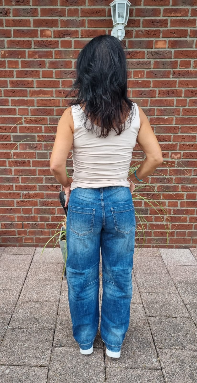 Balloon-Jeans Blue Denim
