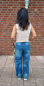 Lade das Bild in den Galerie-Viewer, Balloon-Jeans Blue Denim
