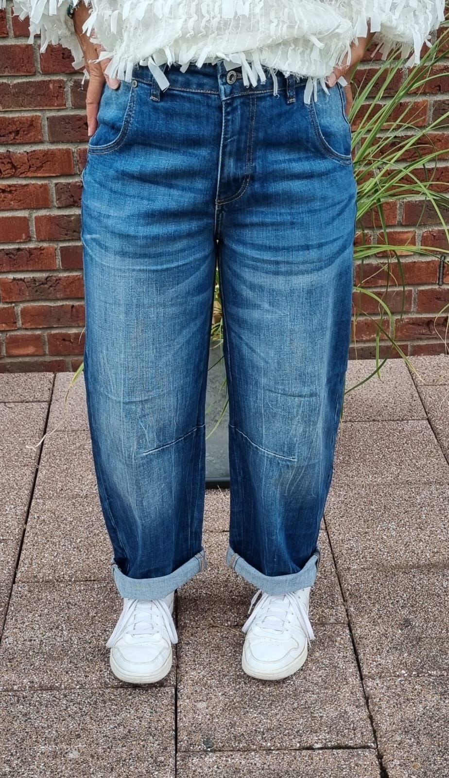 Balloon-Jeans Blue Denim