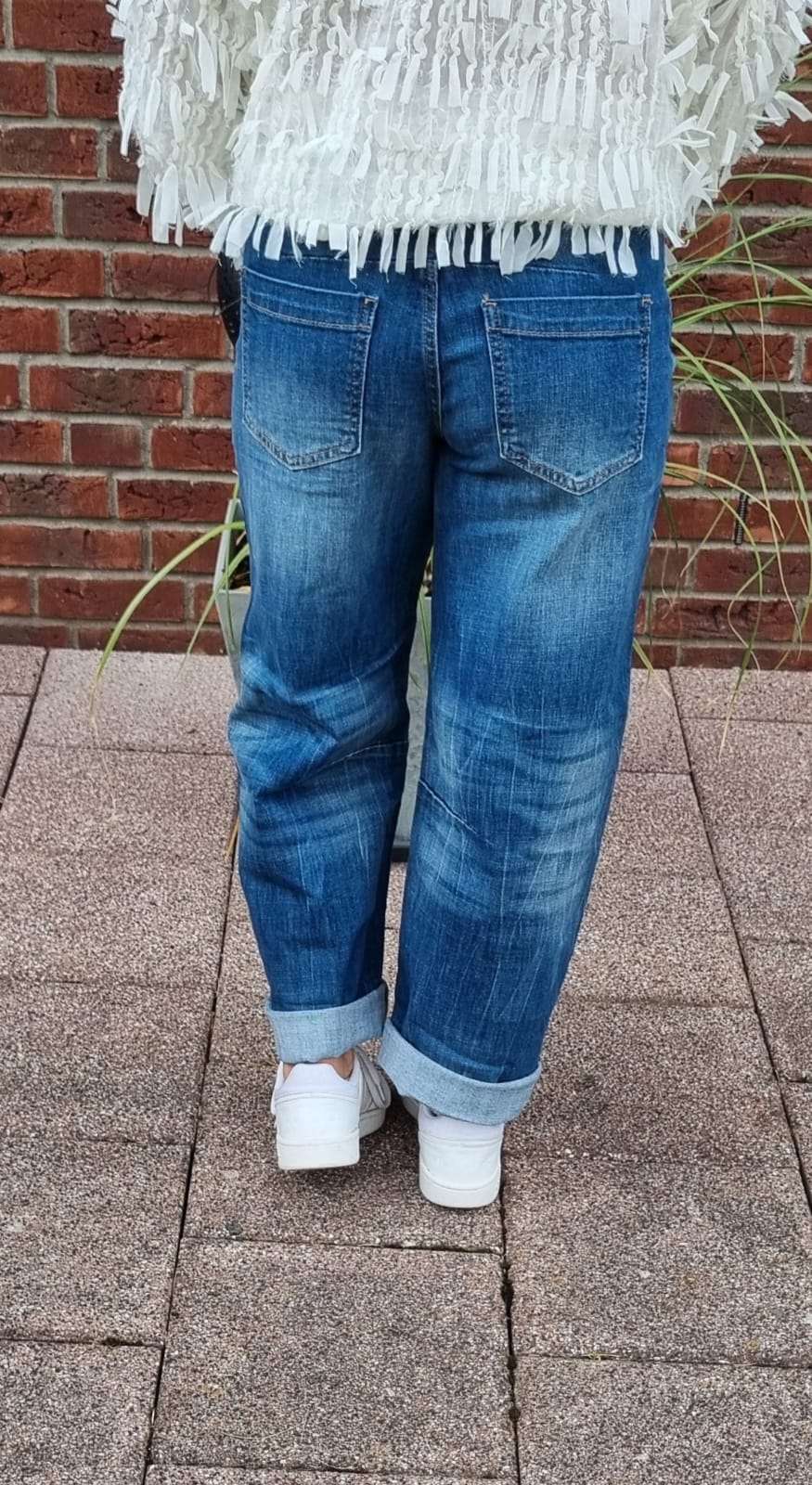 Balloon-Jeans Blue Denim