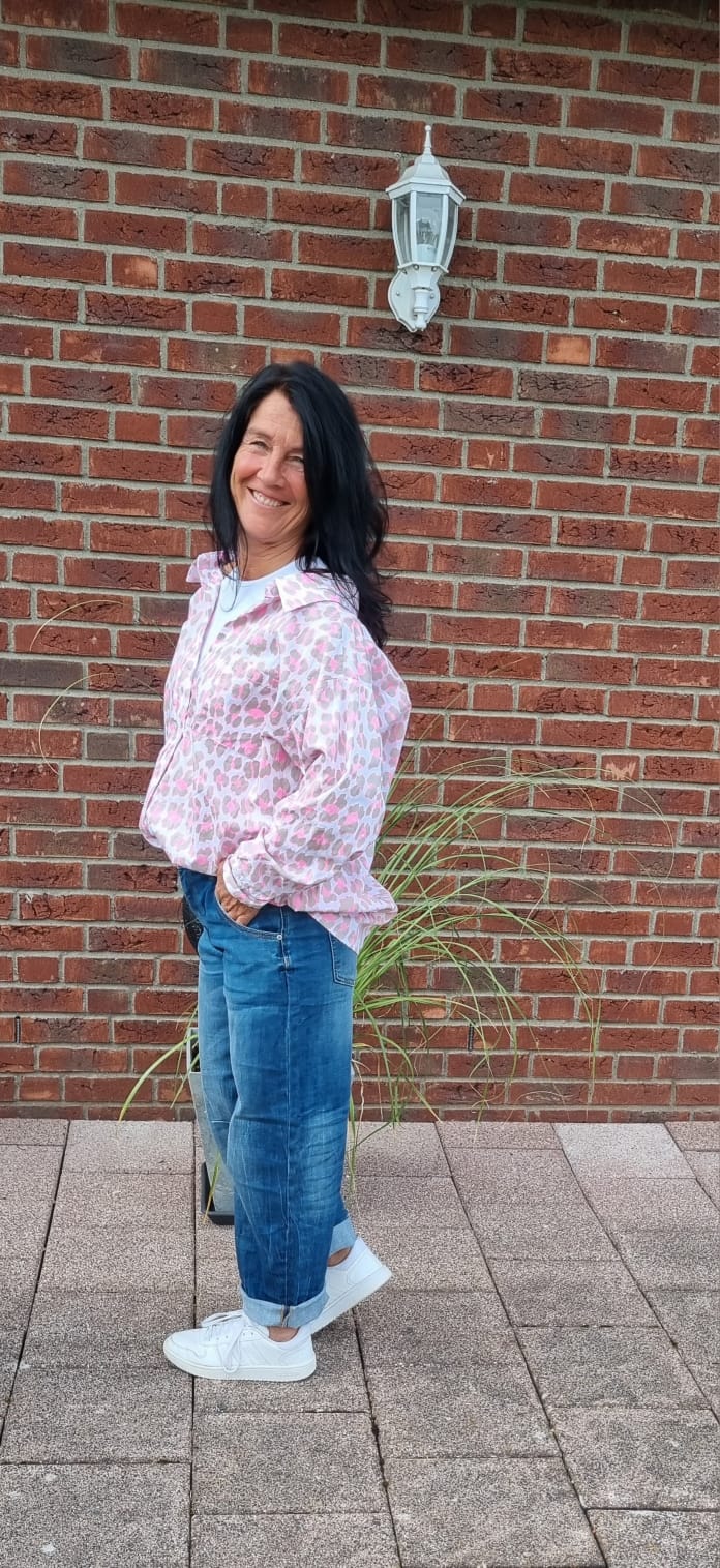 Bluse mit Top Einsatz Leo