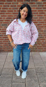Bluse mit Top Einsatz Leo