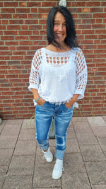 Lade das Bild in den Galerie-Viewer, Jeans mit Patches Denim Used Look

