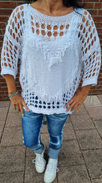 Lade das Bild in den Galerie-Viewer, Jeans mit Patches Denim Used Look
