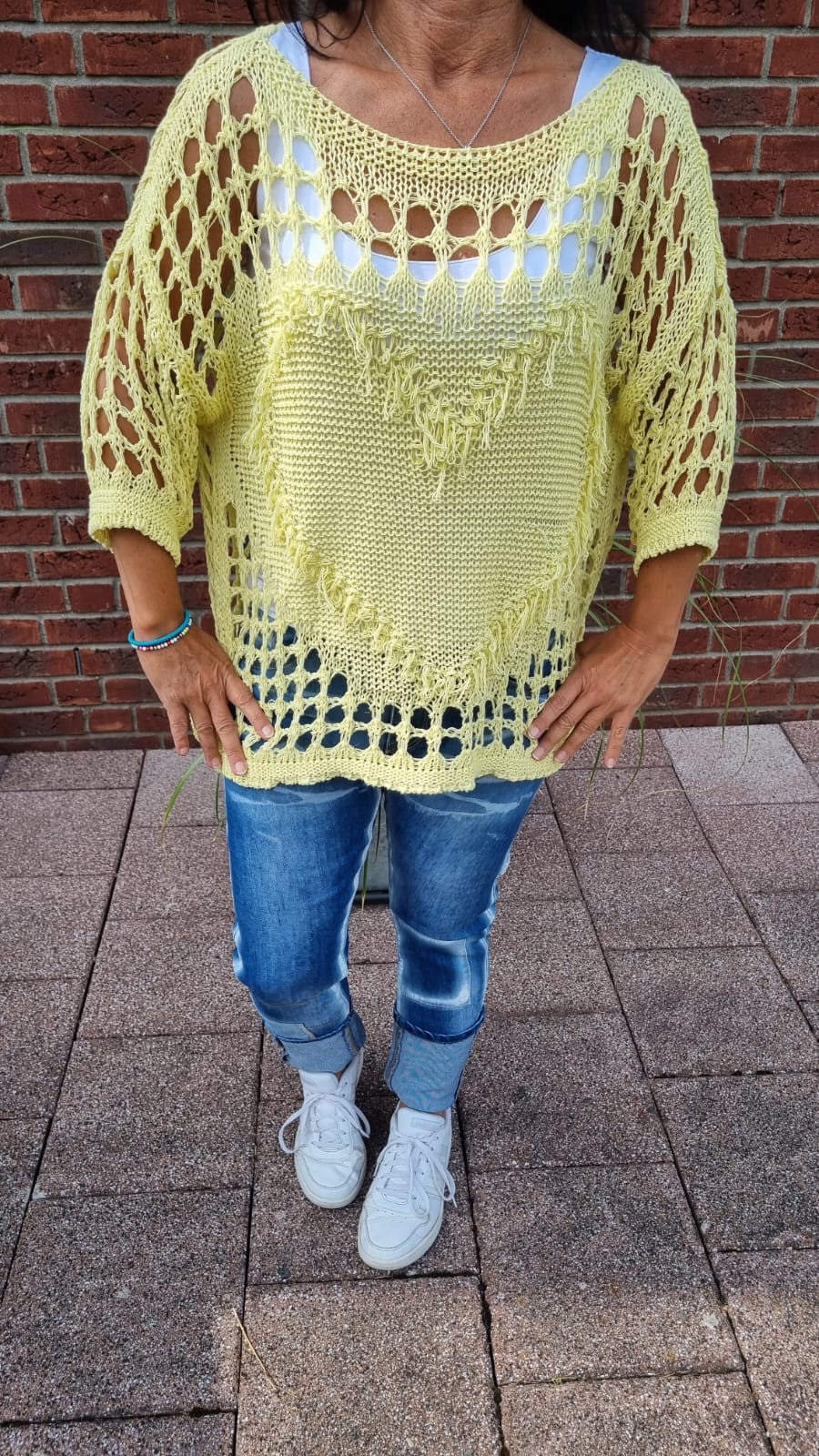 Pullover Herz Strick