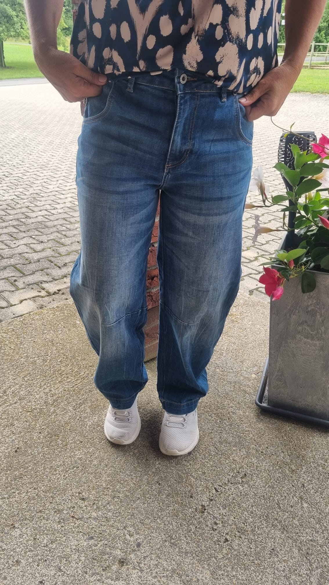 Balloon-Jeans Blue Denim