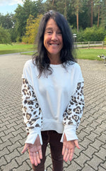 Lade das Bild in den Galerie-Viewer, Sweatshirt Leo/White
