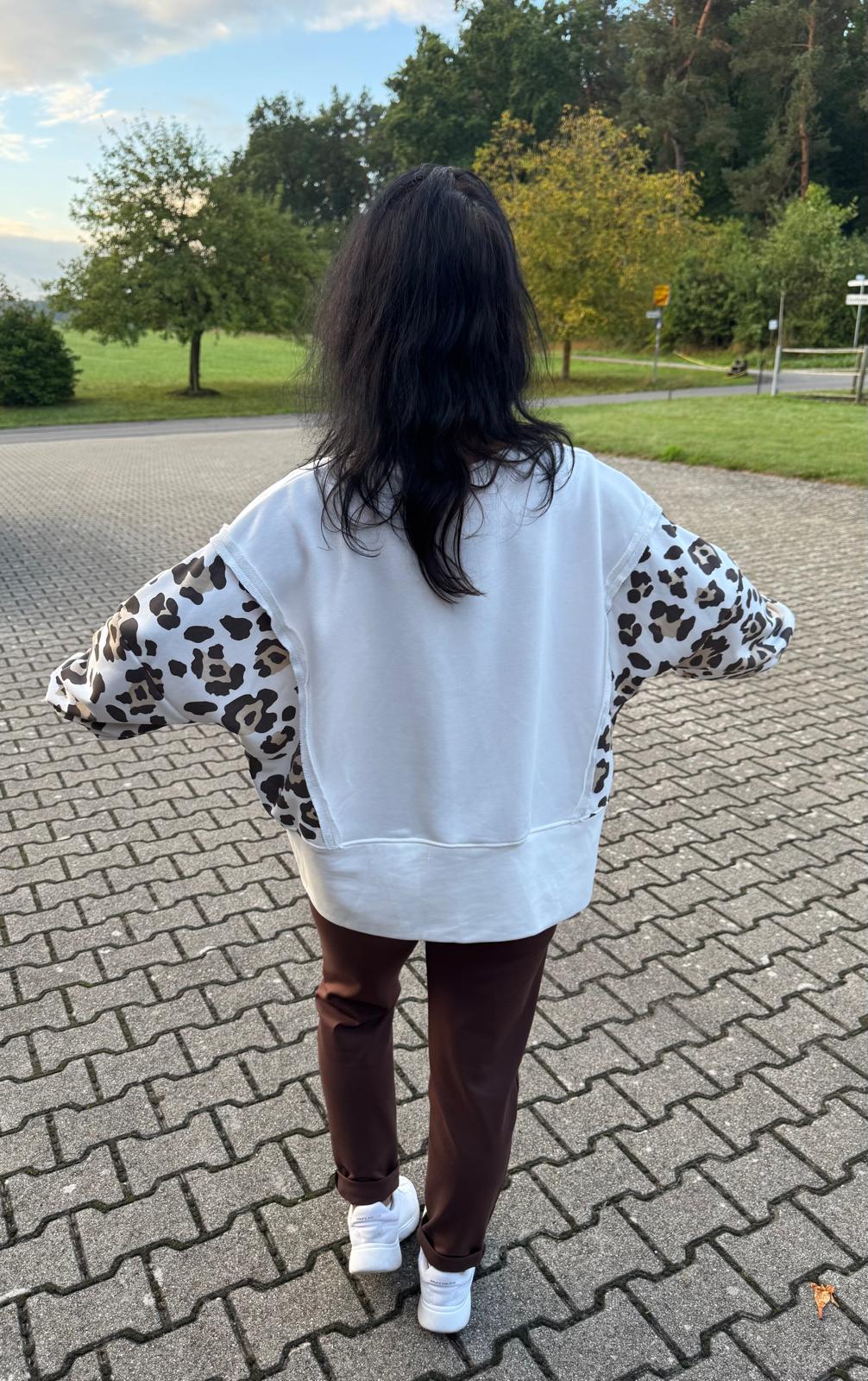 Sweatshirt Leo/White
