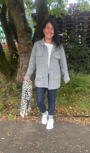 Sweatshirt Jacke "Emily" grau