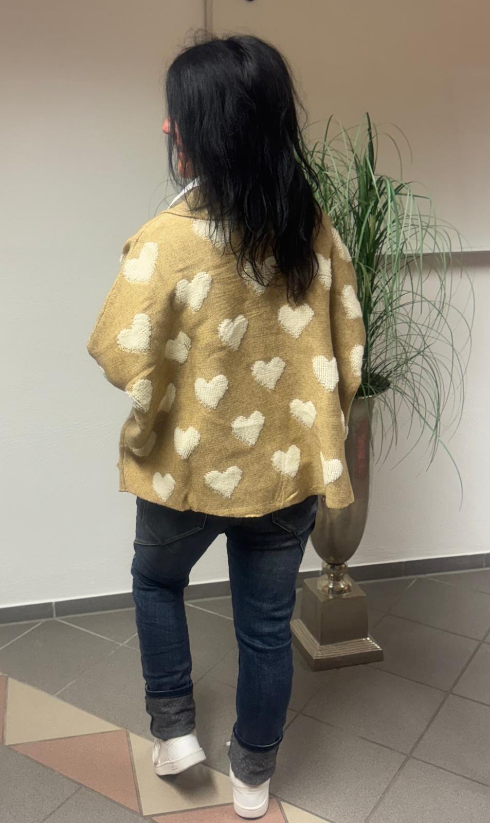 Strickcardigan Herz