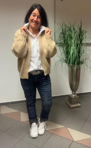 Jeans mit Patches Blue Denim