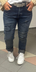 Lade das Bild in den Galerie-Viewer, Jeans mit Patches Blue Denim

