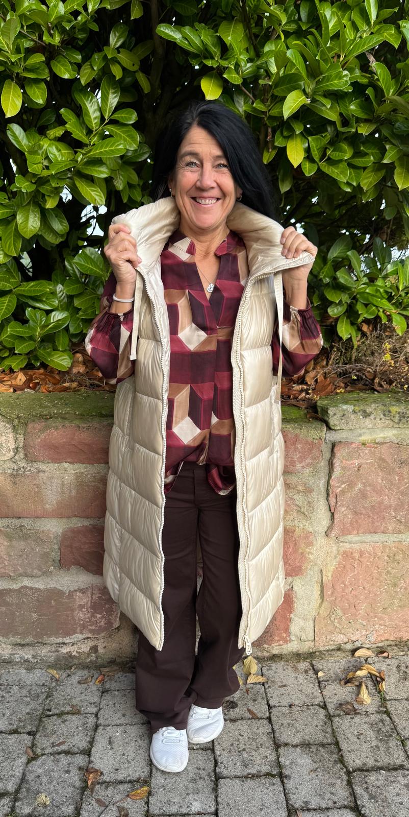 Steppweste Beige S-XXL