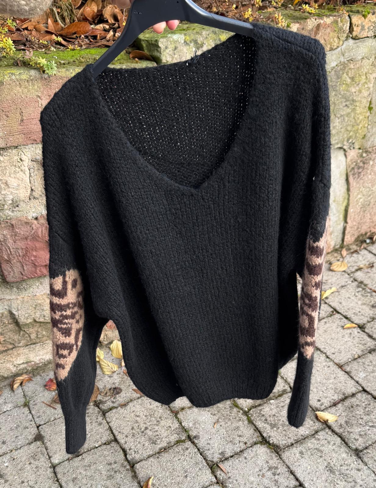 Strickpullover V Leo Herz