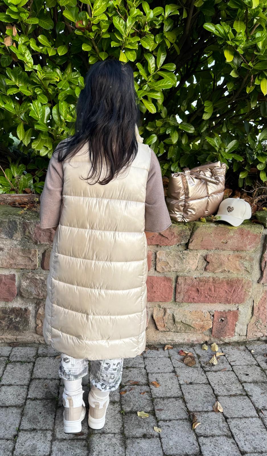 Steppweste Beige S-XXL