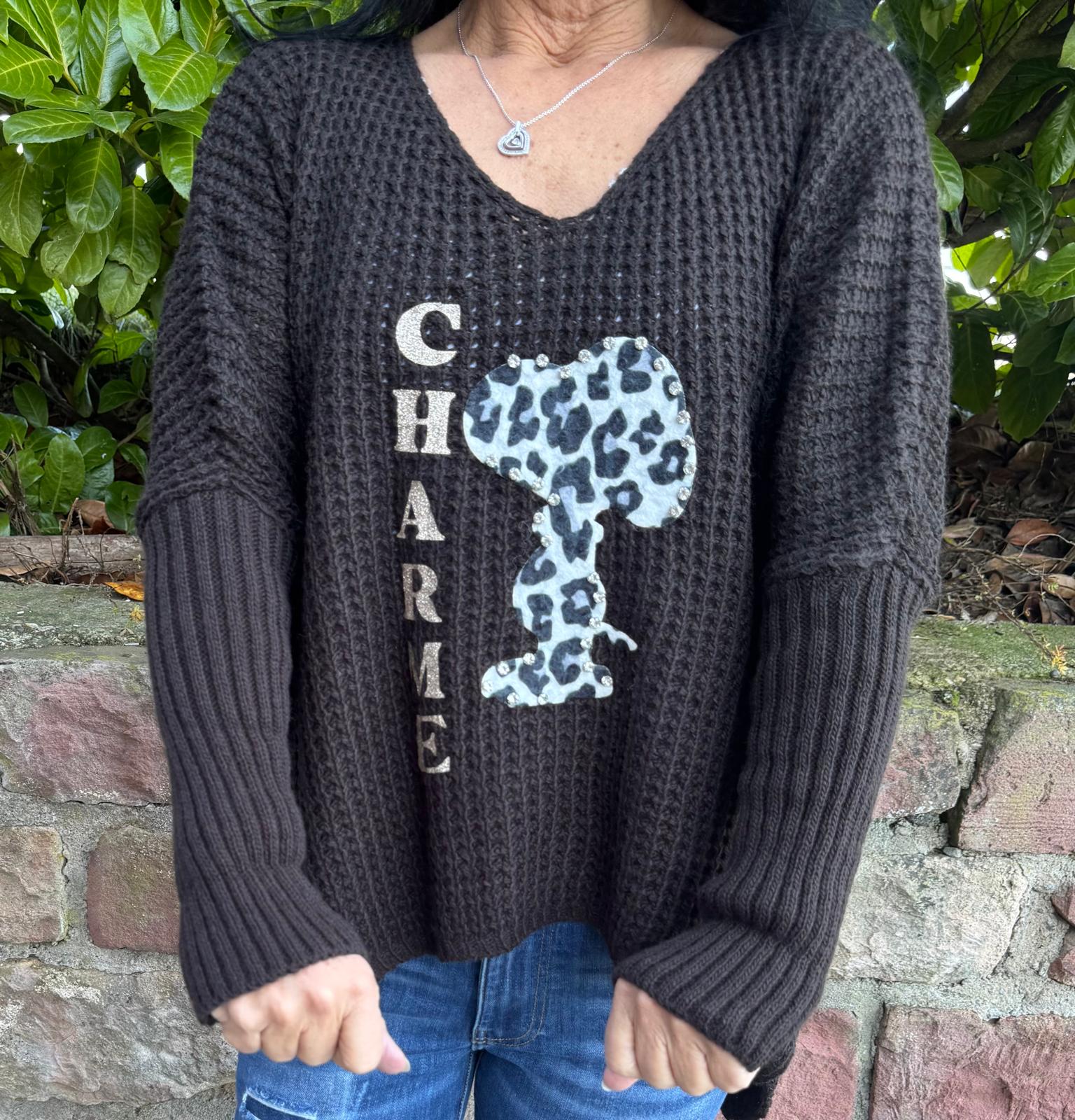 Strickpullover Snoopy Charme