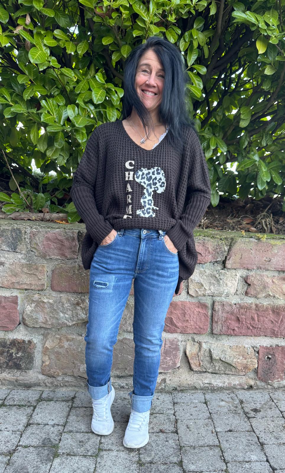 Strickpullover Snoopy Charme