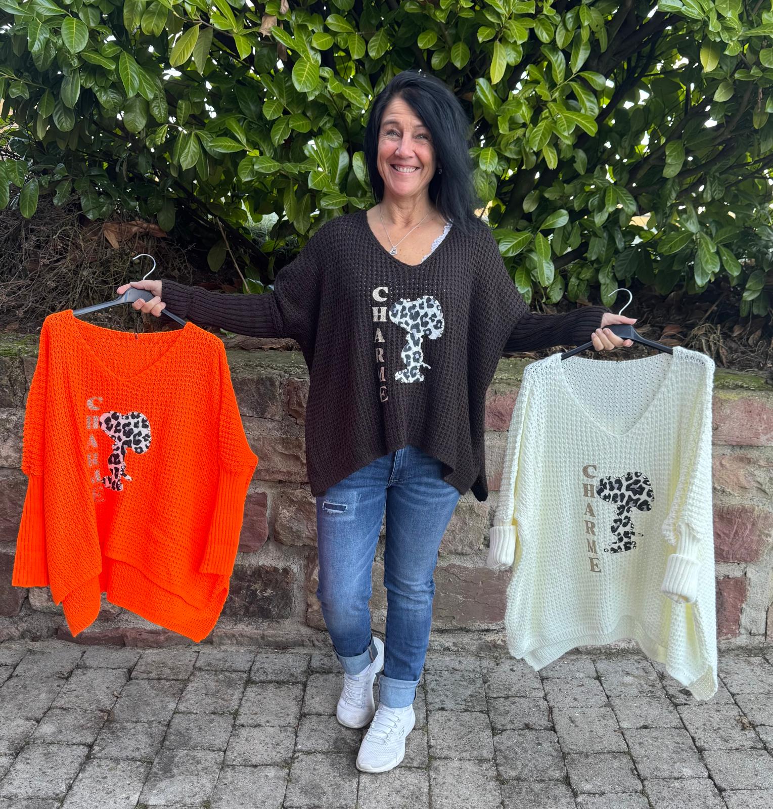 Strickpullover Snoopy Charme