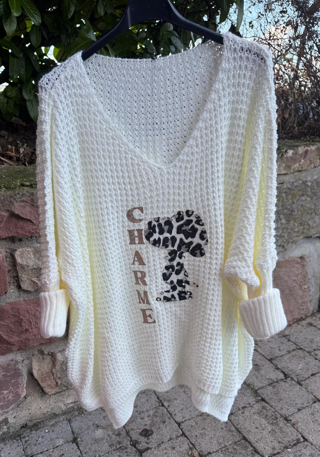 Strickpullover Snoopy Charme