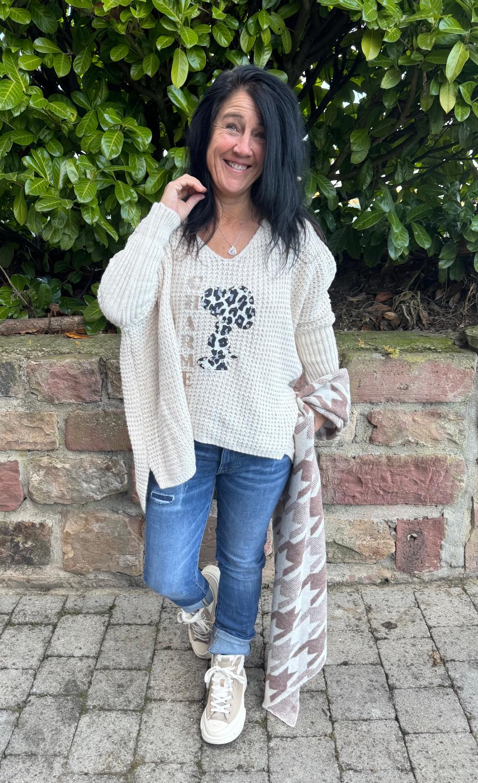 Strickpullover Snoopy Charme